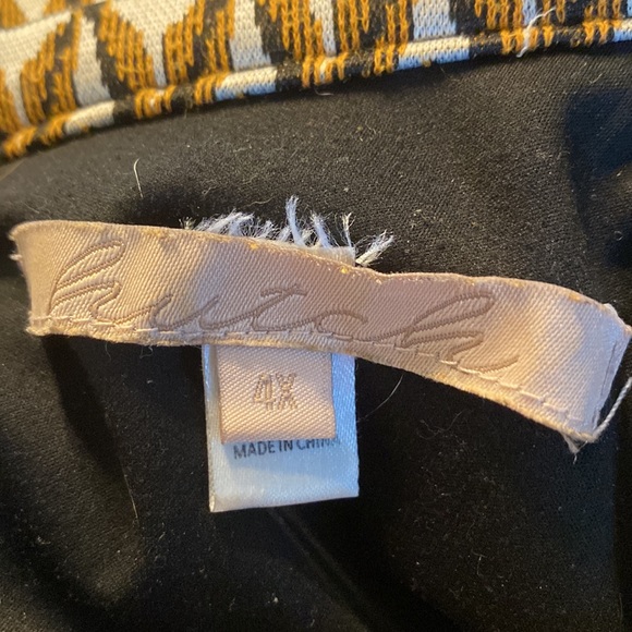 Size 4x Hutch Chevron Print vintage style dress with side pockets - Picture 7 of 11